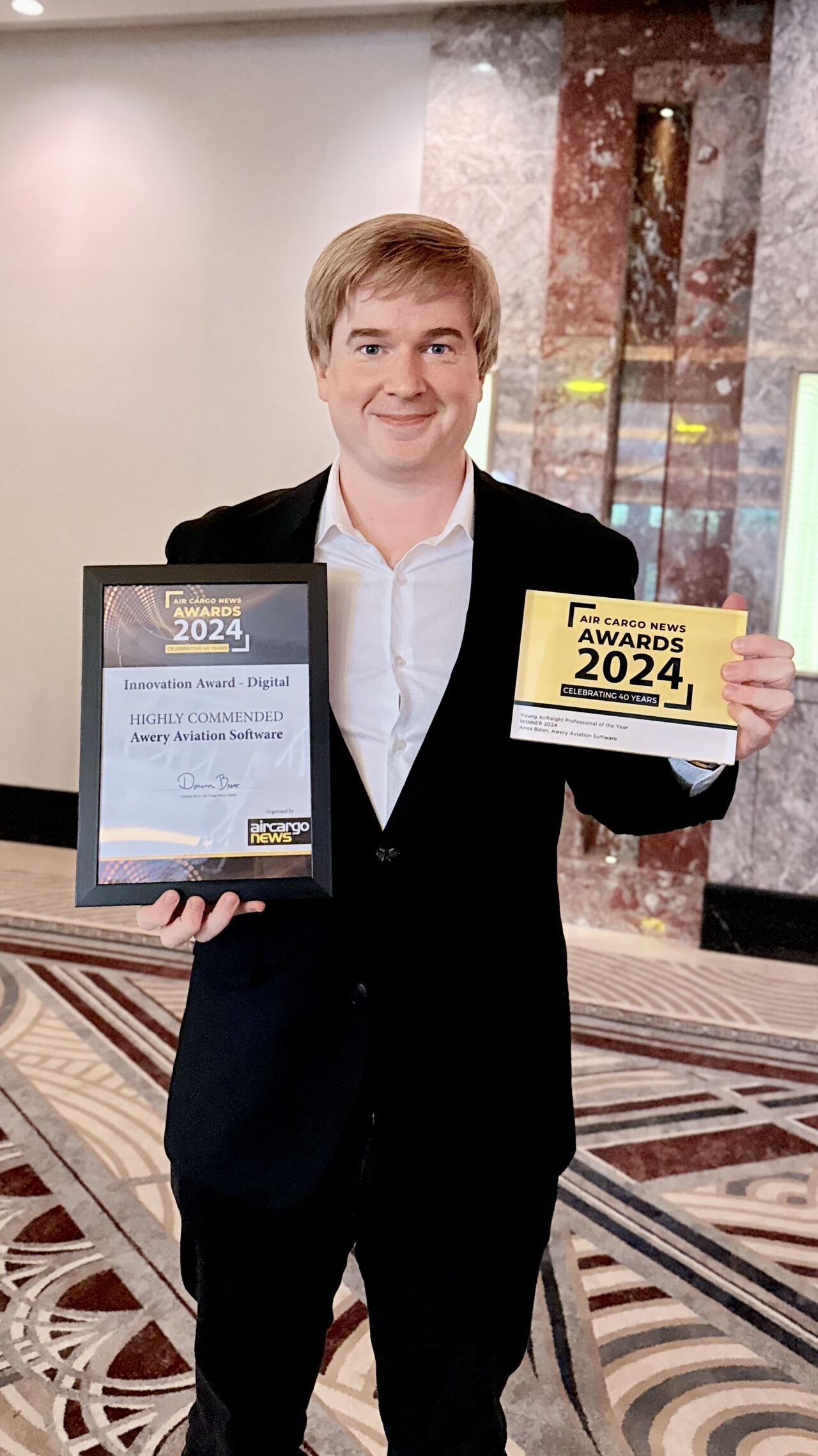 Awery Recognized for Innovation at Air Cargo News Awards 2024!