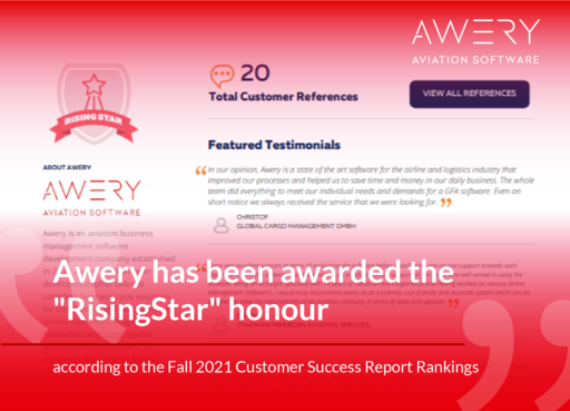  Awery Software was awarded the “Rising Star” honour