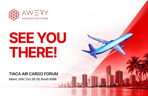 Awery to Exhibit at TIACA Air Cargo Forum 2026 in Miami